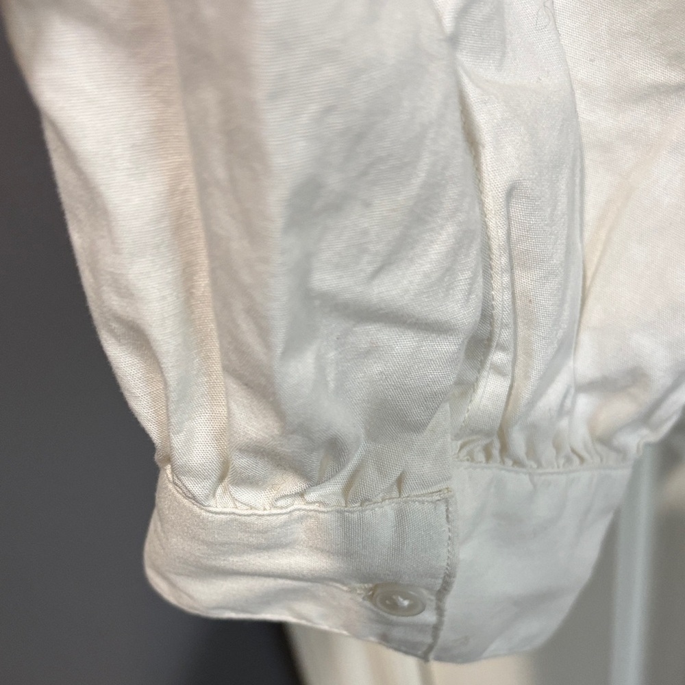 Levi's White Ruched Crop Top - Picture 5 of 8